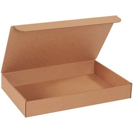 BOX PACKAGING Corrugated Literature Mailers, 17"L x 11"W x 2-1/2"H, Kraft ML17112K